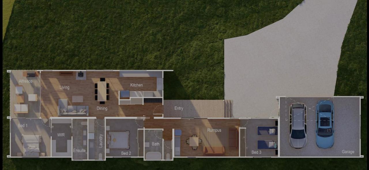 House 1, Modern 3 Bedroom Home, & Mountain Views With Fireplace Jindabyne